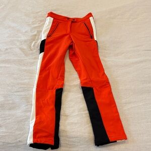 Topshop Sno orange and black ski pants